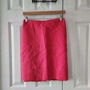 Talbots Pink Zip Close Lined Pencil Skirt